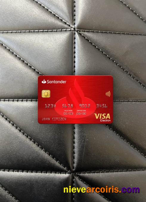 Spain Santander Bank visa electron card photolook